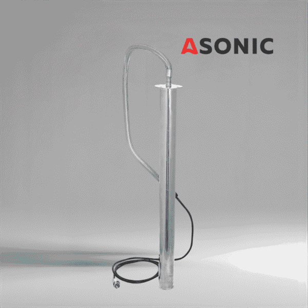 ASONIC IND-ROD asta ad immersione ad ultrasuoni, design resistente in acciaio inox per sistemi e applicazioni di pulizia industriale ad ultrasuoni.