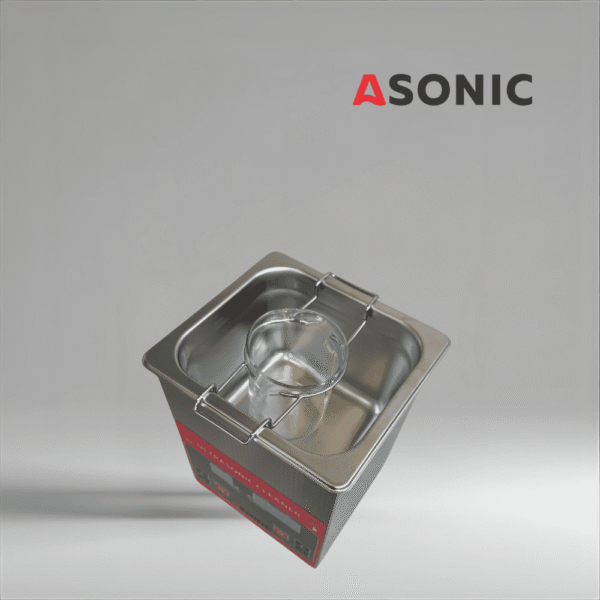 ASONIC BEAKER-PRO becher per la pulizia a ultrasuoni con design in vetro resistente