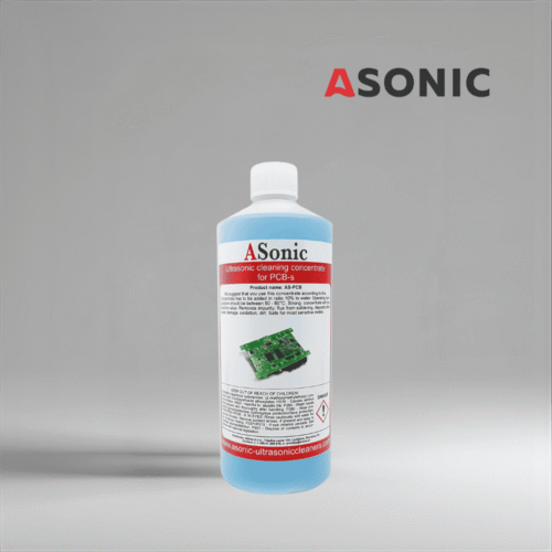 ASONIC PCB-1 detergente a ultrasuoni, soluzione da 1L per la pulizia sicura e precisa di circuiti stampati e componenti elettronici.