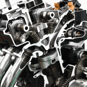 Pièce de moteur illustrant la manière dont les nettoyeurs industriels à ultrasons éliminent l'huile